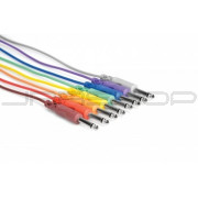 Hosa CPP-890 Unbalanced Patch Cables, 1/4 in TS to Same, 3 ft