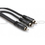 Hosa CYA-103 Y Cable, RCA to Dual RCA, 3 ft