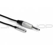 Hosa HXMS-005 Pro Headphone Adaptor Cable, REAN 3.5 mm TRS to 1/4 in TRS, 5 ft