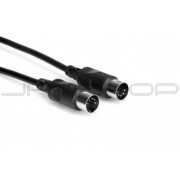 Hosa MID-315BK MIDI Cable, 5-pin DIN to Same, 15 ft
