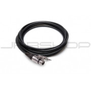 Hosa MXM-015 Camcorder Microphone Cable, Neutrik XLR3F to 3.5 mm TRS, 15 ft