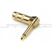 Hosa PRG-370AU-BULK Connector, Right-angle 1/4 in TS, Gold-plated