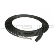 Hosa CXS-100F Mic Cable: XLR (F) to 1/4" TRS (M) 100 ft.