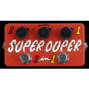 ZVEX Effects Super Duper 2 in 1 Hand Painted Guitar Effects Pedal