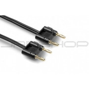Hosa SKZ-603BB Speaker Cable Dual Banana to Same, Black Zip, 3 ft