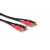Hosa CRA-202RR Stereo Interconnect, Dual Right-angle RCA to Same, 2 m
