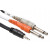 Hosa Cmp-153 3ft Stereo Y-Cable 3.5MM TRS TO Dual 1/4 TS