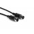 Hosa MID-315BK MIDI Cable, 5-pin DIN to Same, 15 ft