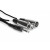 Hosa SRC-203 Insert Cable, 1/4 in TRS to XLR3M and XLR3F, 3 m