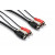 Hosa VSR-302 S-Video AV Cable, S-Video to Same, Integrated Dual RCA to Same Audio Interconnect, 2 m