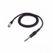 Audio Technica AT-GRCW Instrument input cable with 90-degree 1/4" phone plug, 36" long, terminated