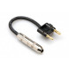 Hosa BNP-116BK Speaker Adaptor 1/4 in TS to Dual Banana, 6 in, Black
