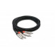Hosa HRR-001.5X2 Pro Stereo Interconnect, Dual REAN RCA to Same, 1.5 ft