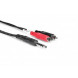Hosa TRS-204 Insert Cable, 1/4 in TRS to Dual RCA, 4 m
