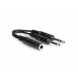 Hosa YPP-308 Y Cable, 1/4 in TRSF to Dual 1/4 in TRS